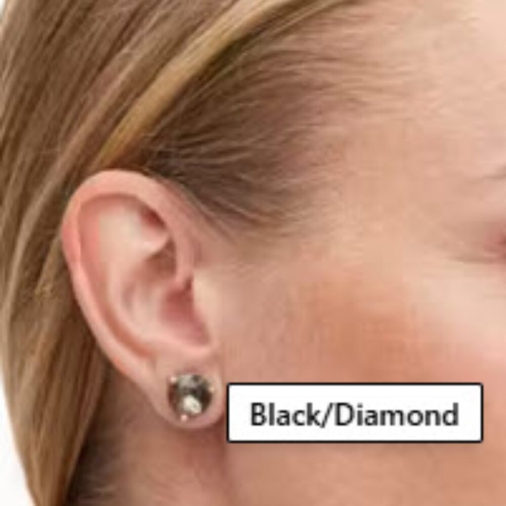 Kate spade gum drop earrings (Black Diamond look)